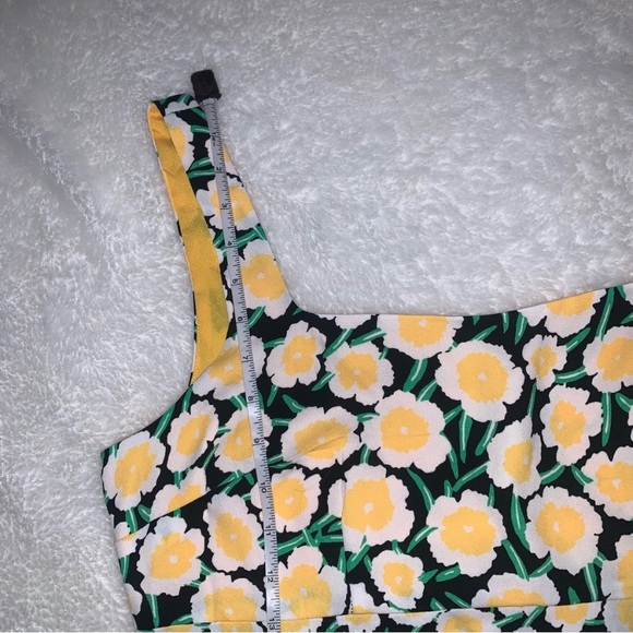 DVF Target 90s Shift Poppy Yellow Mini Dress - Picture 12 of 13